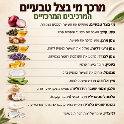 מרכך מי בצל לנשירת שיער