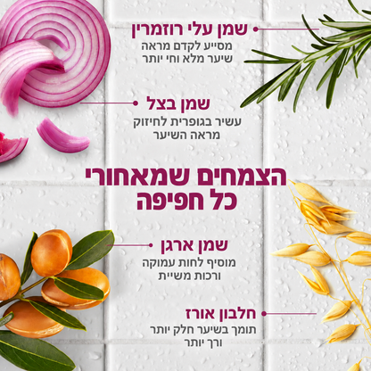 שמפו מי בצל לנשירת שיער