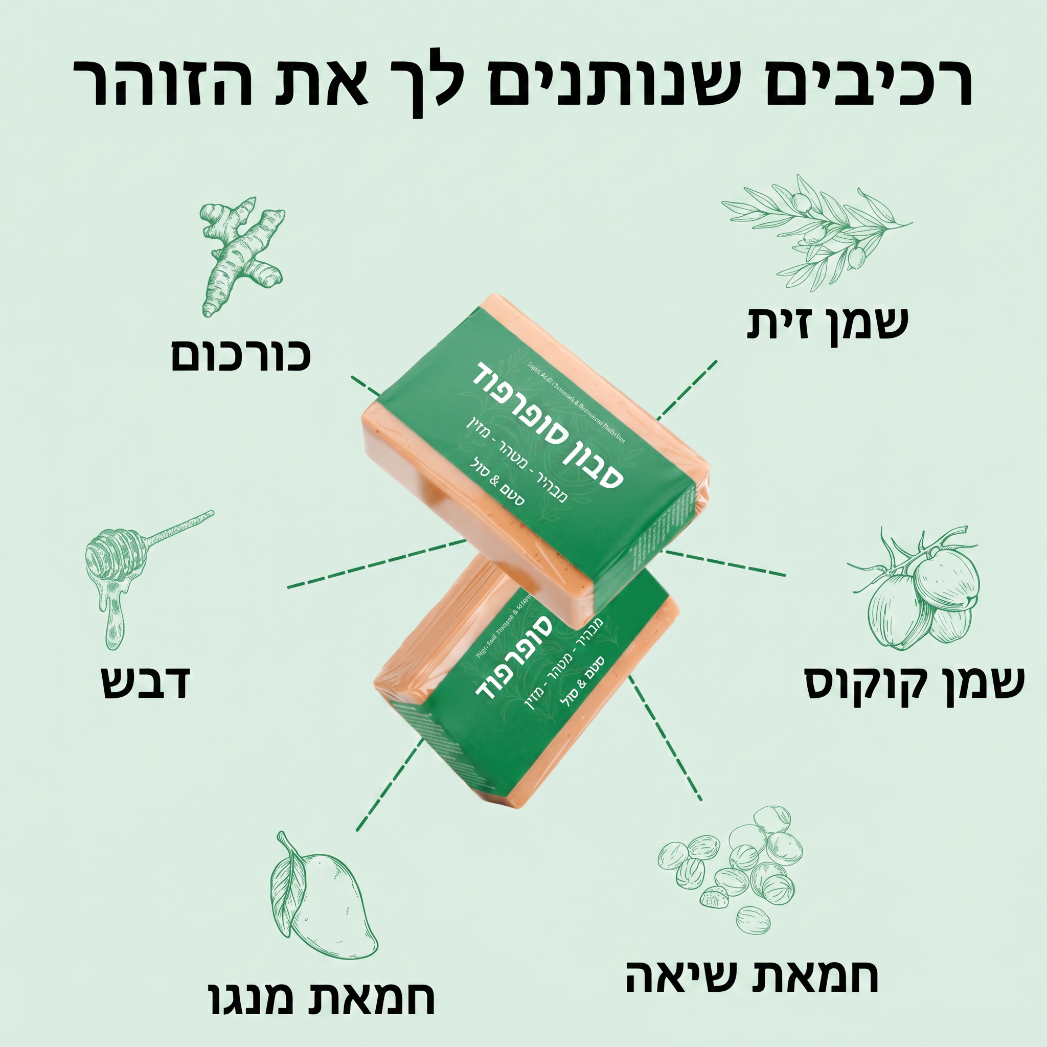 סבון סופרפוד לפנים - לחיסול הפיגמנטציה